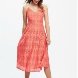GAP Coral Eyelet Sundress